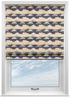 Cloudy Cosmos, Twinkle Grey - Roman Blind